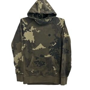 Korda Men's Camouflage Pullover Hoodie Size L Outdoor Fishing Theme